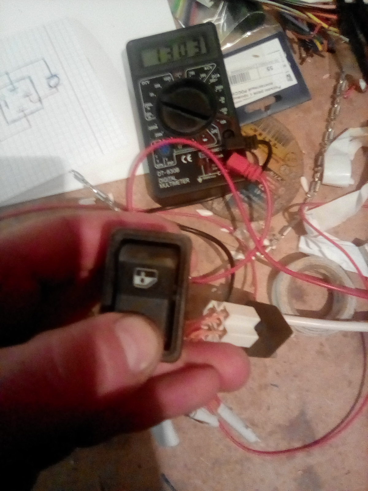 Схема подключения эсп через одно реле с шести контактной кнопкой на ...