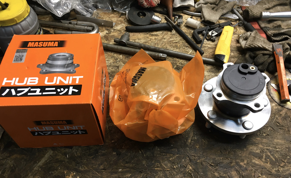 Замена подшипника ступицы MASUMA — Mazda 3 (1G) BK, 1,6 л, 2006 года ...