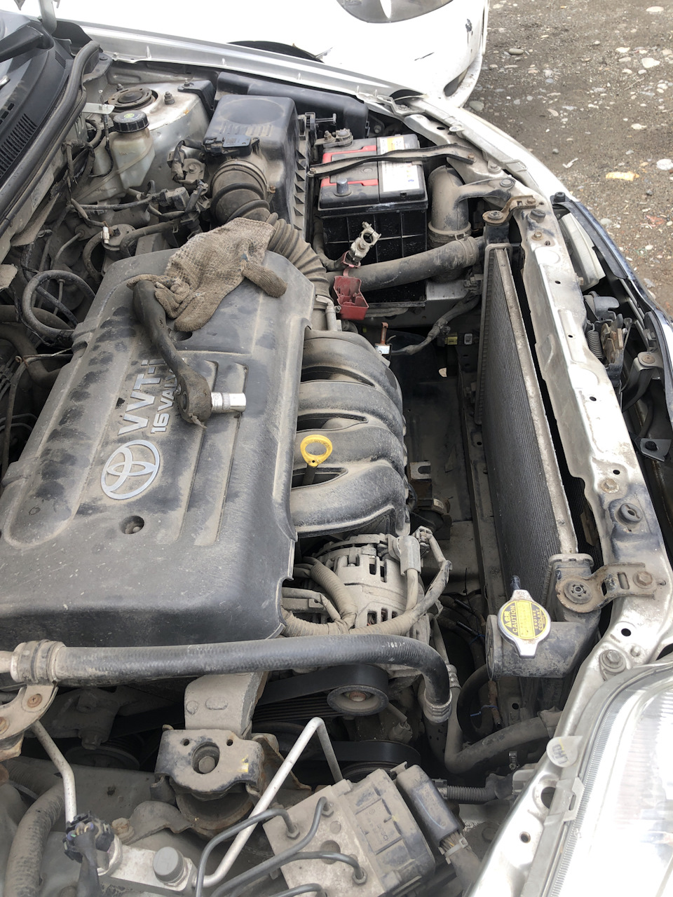 Чистка ДМРВ, Замена стартера, чистка заслонки — Toyota Corolla (120), 1 ...