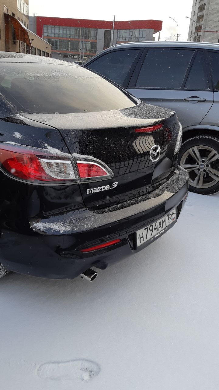 Насадка на глушитель — Mazda 3 (2G) BL, 1,6 л, 2011 года | аксессуары ...