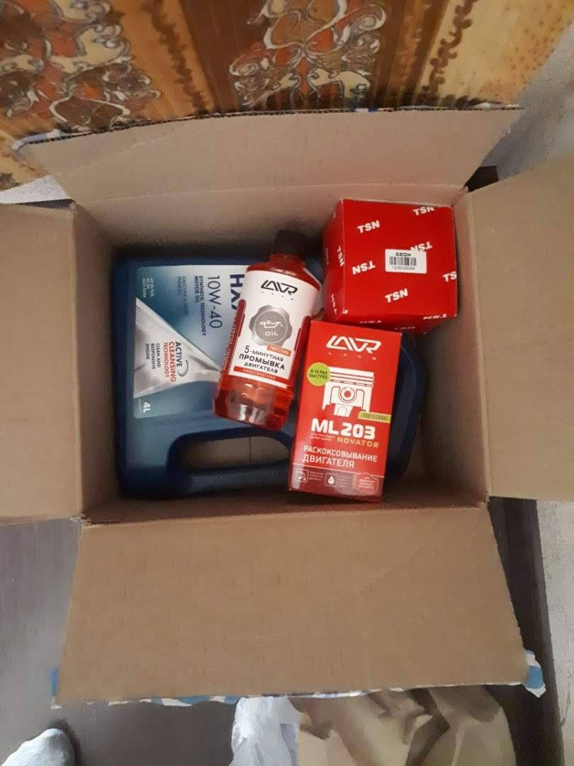 Замена масла, раскоксовка и промывка лавр 203 — Lada 21124, 1,5 л, 2004 ...