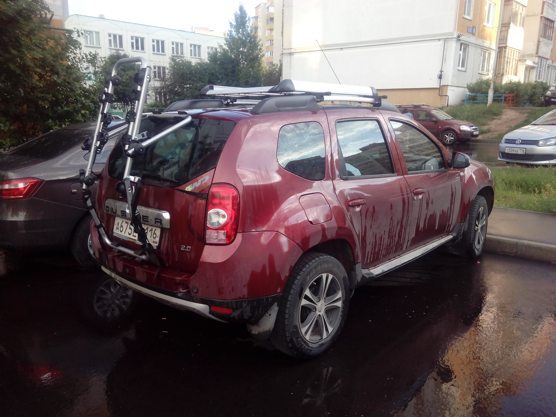 Велобагажник для авто. — Renault Duster (1G), 2 л, 2012 года | аксессуары |  DRIVE2