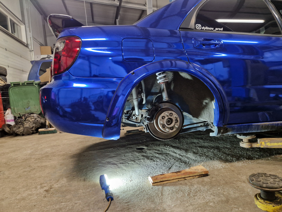 Кому интересно, полный ход задней подвески — Subaru Impreza (GD/GG)