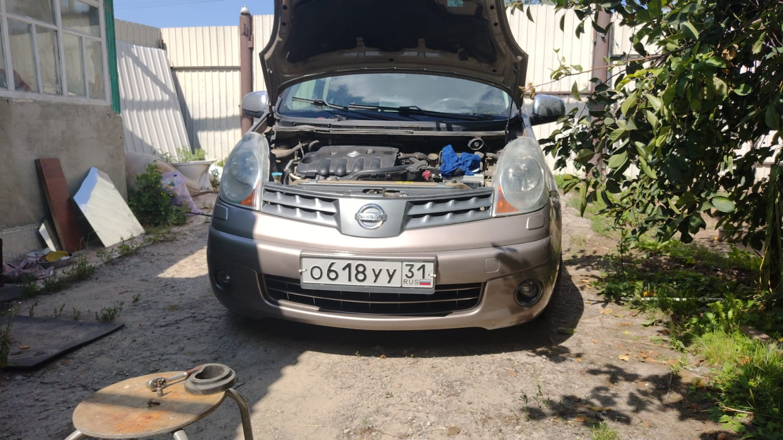 приключения Бампера и ко — Nissan Note (1G), 1,6 л, 2008 года | своими  руками | DRIVE2