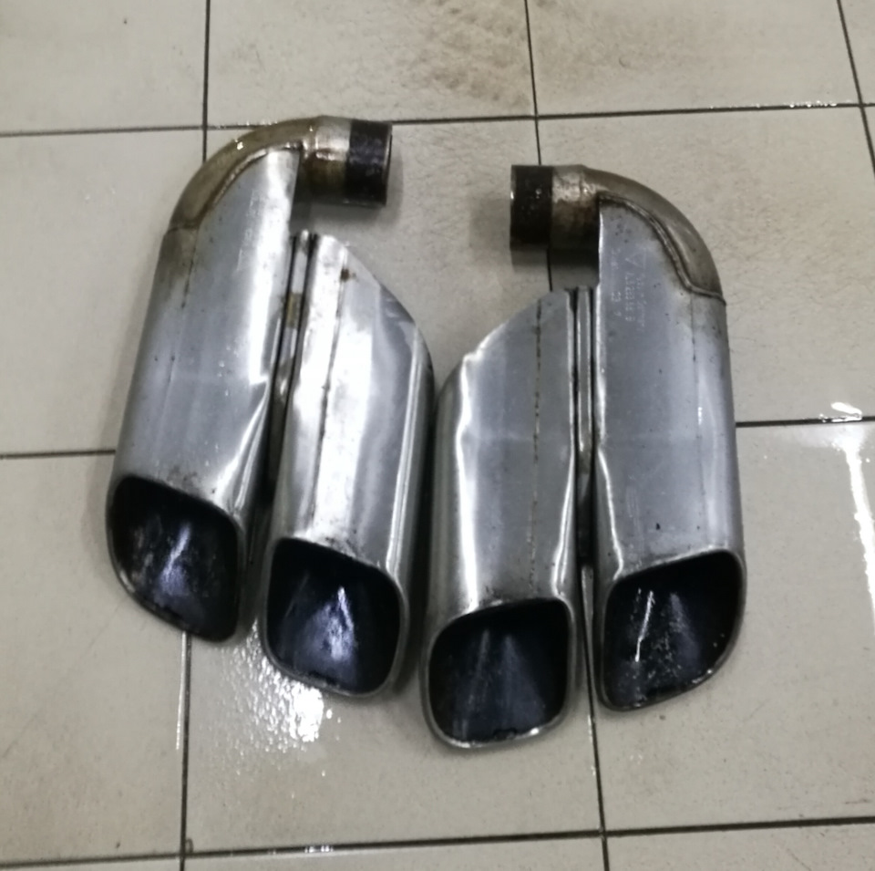 Насадки глушителя Porsche Cayenne — Volkswagen Touareg (1G), 3,2 л ...