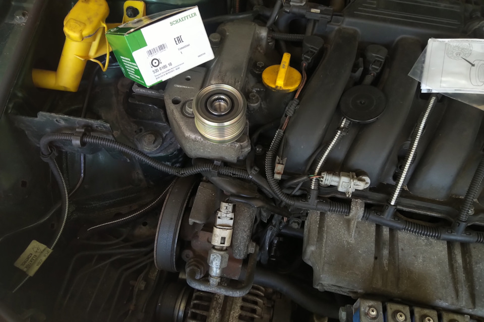 Обгонная муфта генератора, новый компрессор кондиционера — Renault ...