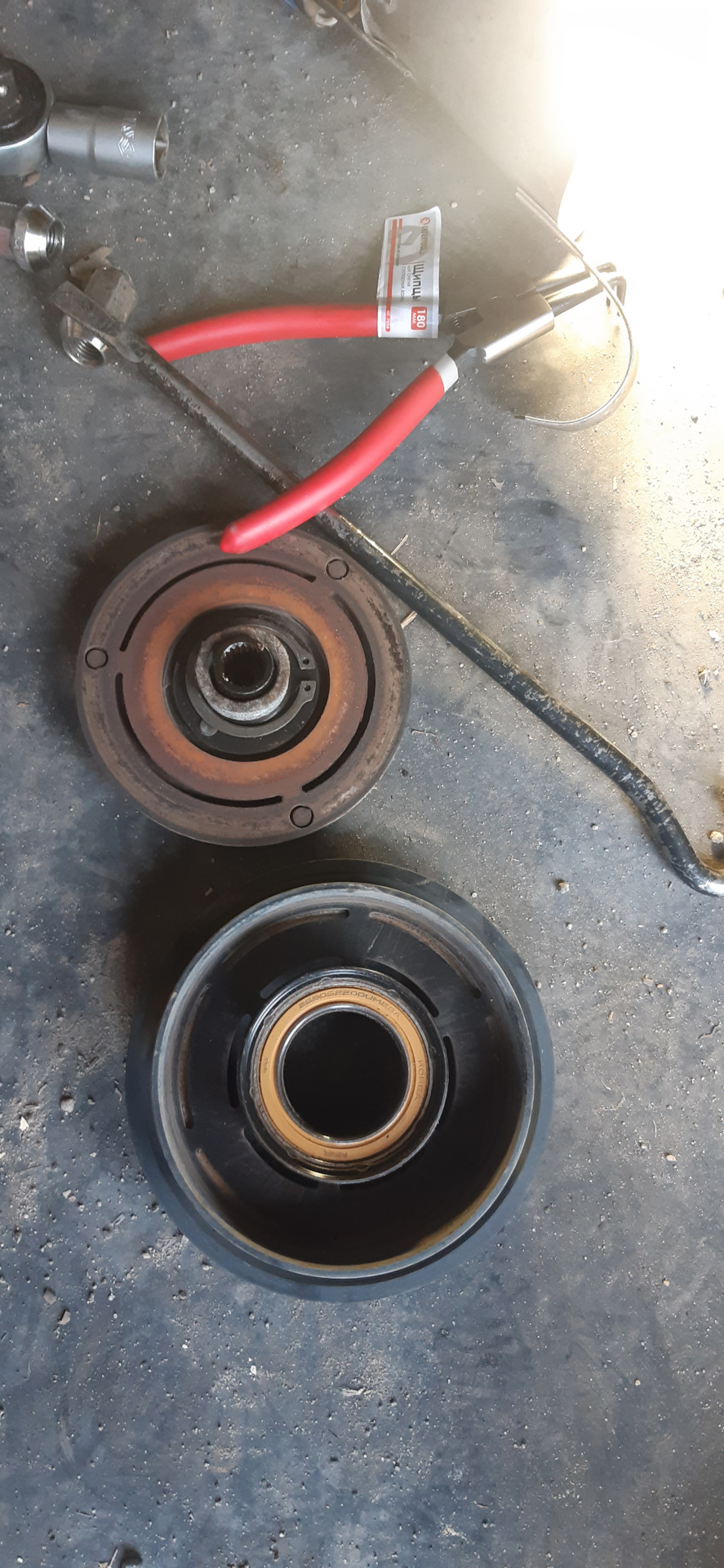 Зашумел подшипник шкива кондиционера. — Hyundai Accent (3G), 1,5 л ...