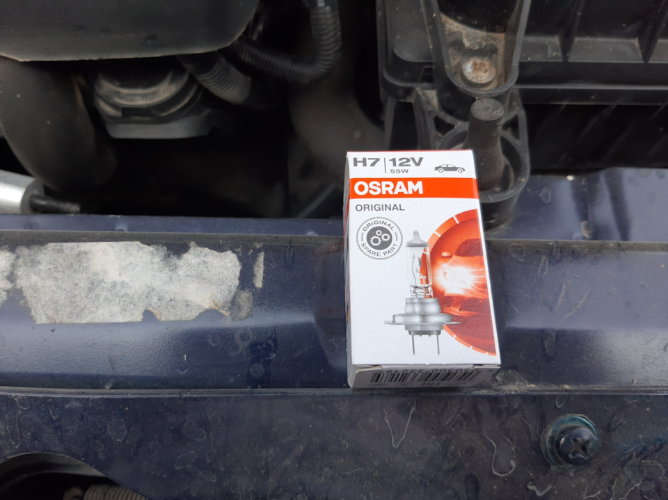 Заменена лампы h7 osram original — Lada Приора седан, 1,6 л, 2013 года ...