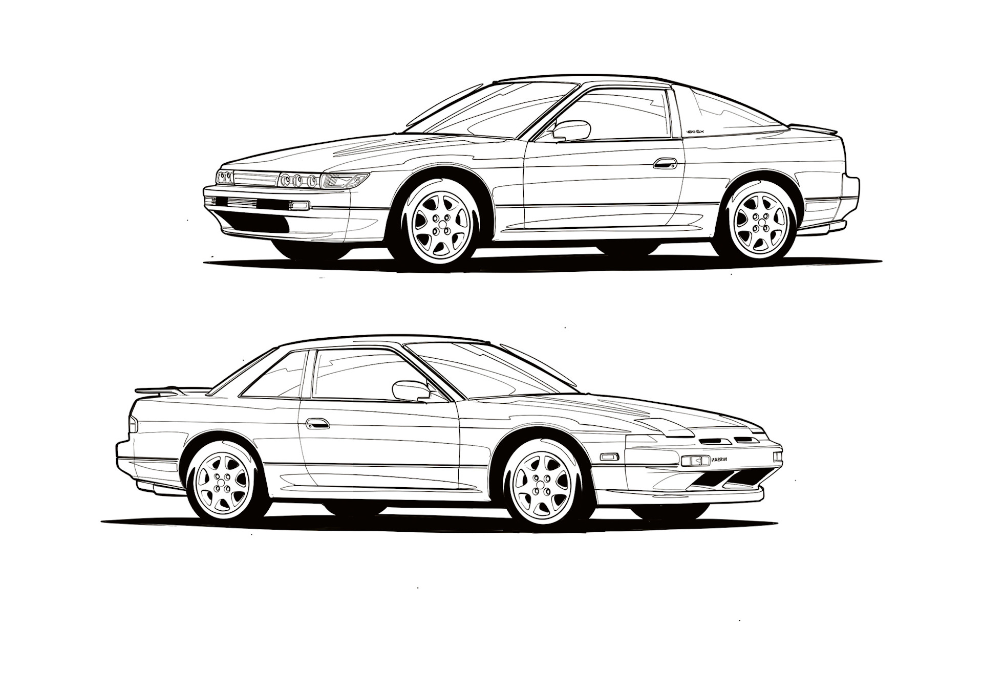 Nissan Silvia s15 чертеж