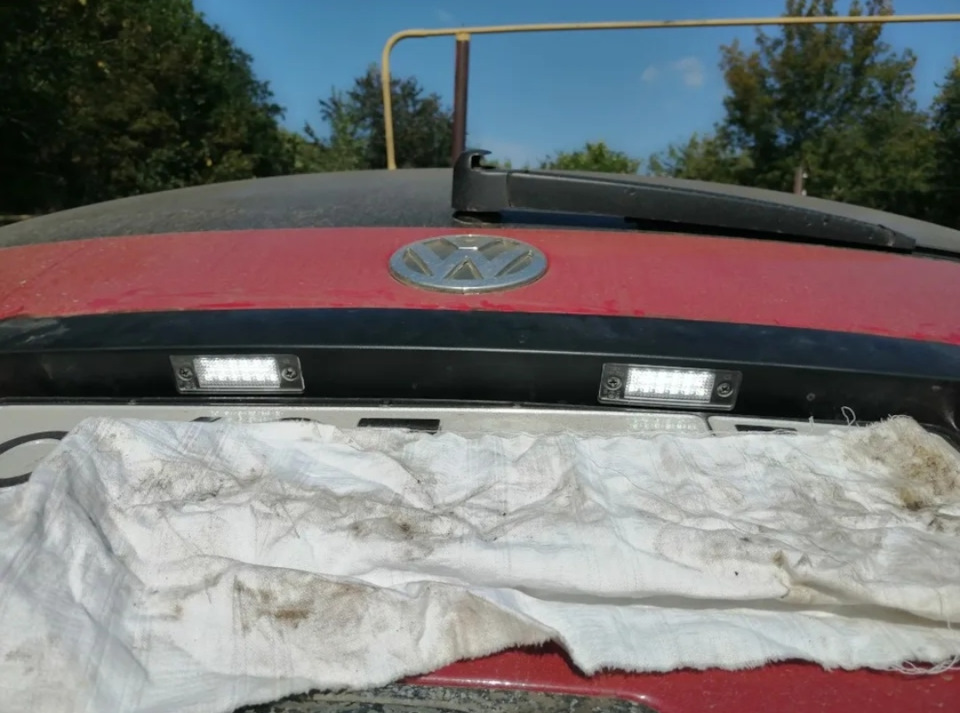 Новые LED подсветки номера VW T5, Passat B5+, B6, Jetta 5 на Volkswagen ...