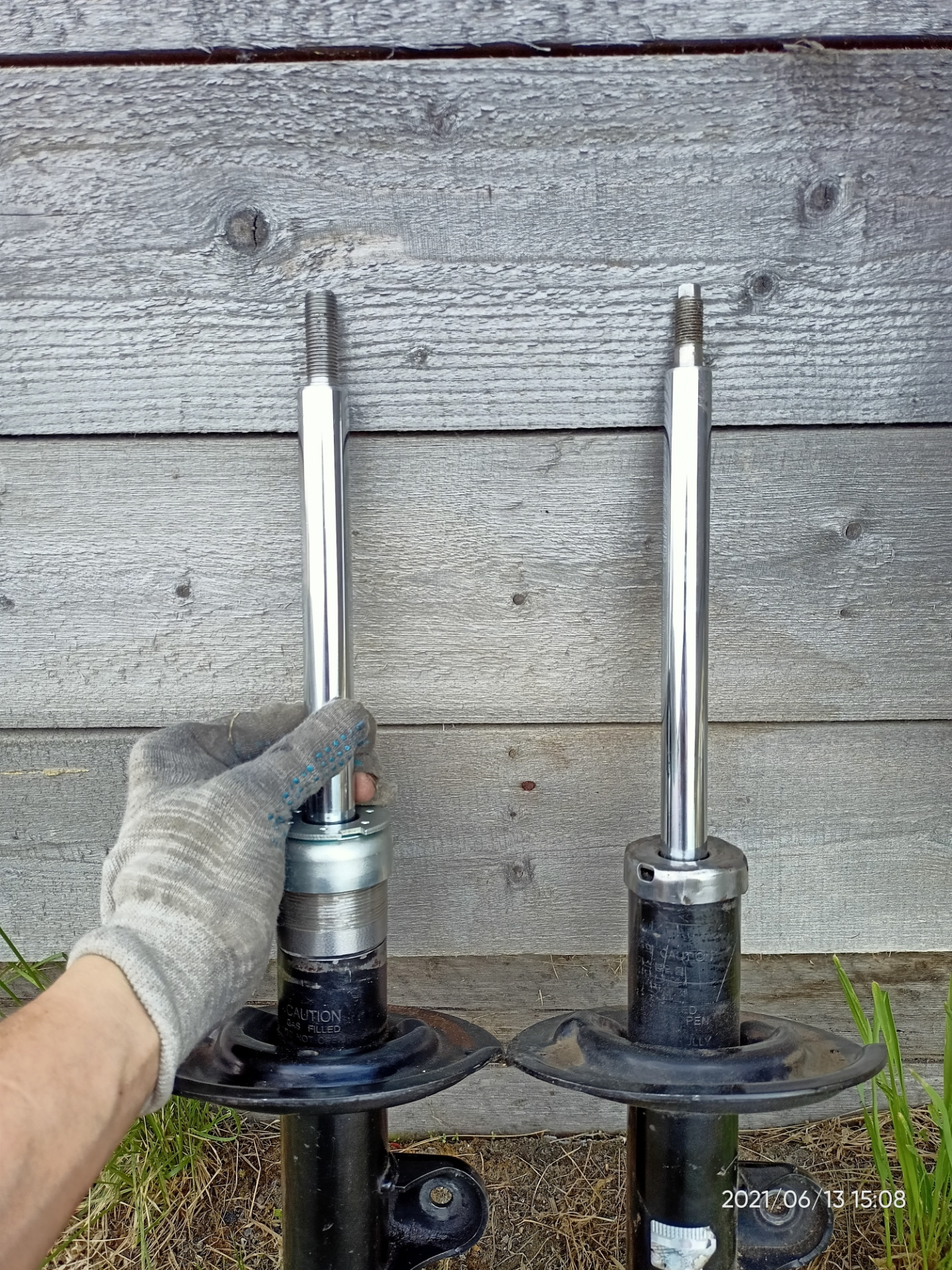 Переделка передних амортизаторов в разборные — SsangYong Actyon (2G), 2 ...