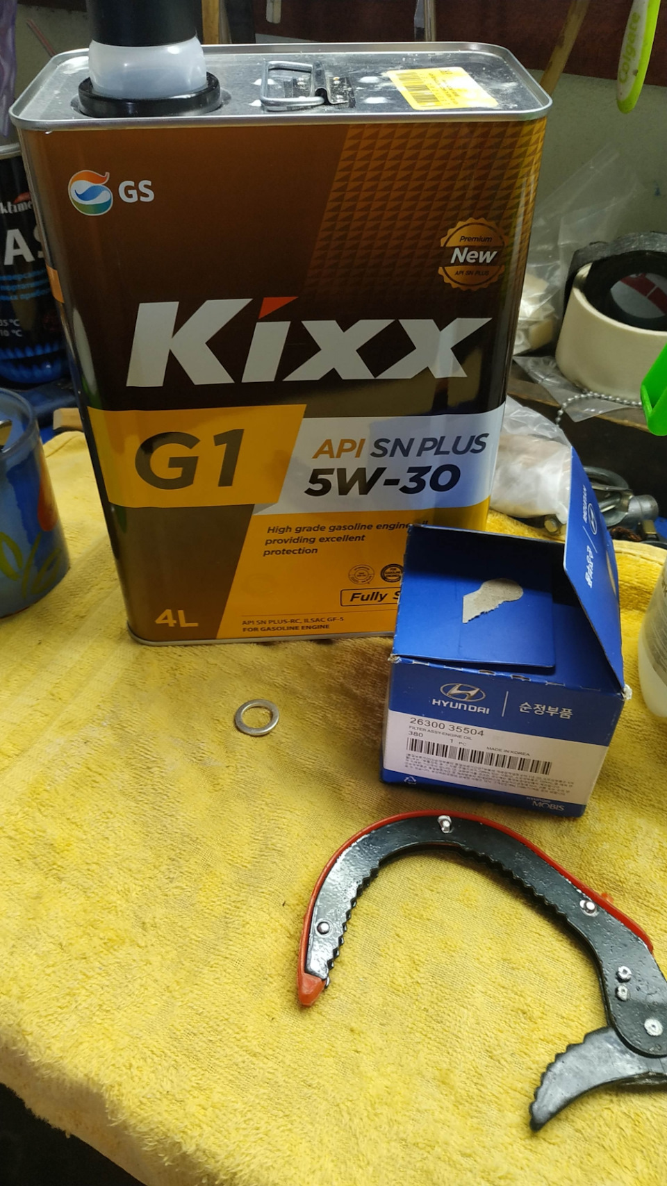 Очередная замена масла — Hyundai Verna (MC), 1,4 л, 2007 года ...