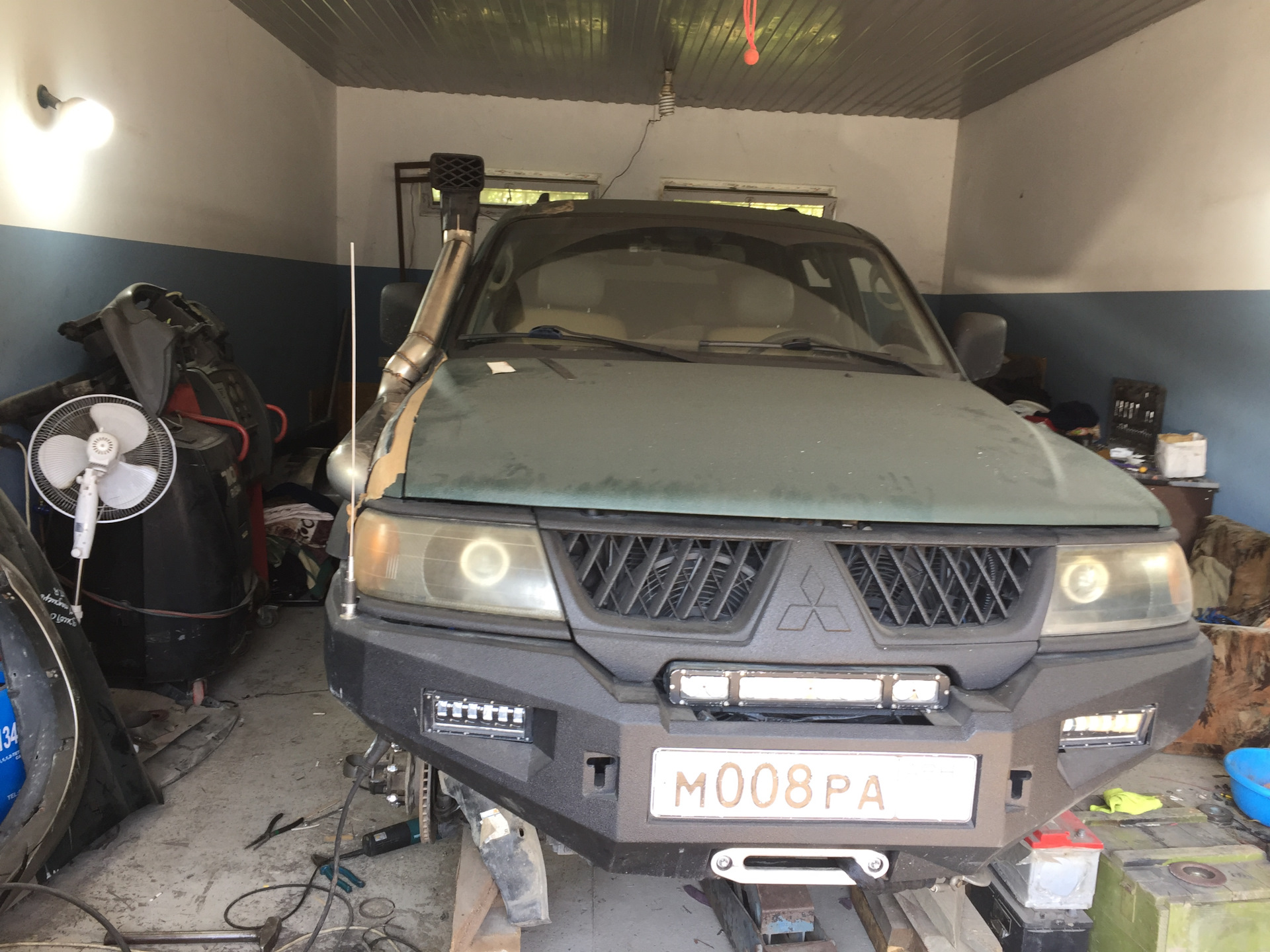 Шноркель из нержавейки! — Mitsubishi Montero Sport, 4,3 л., 2001 года ...