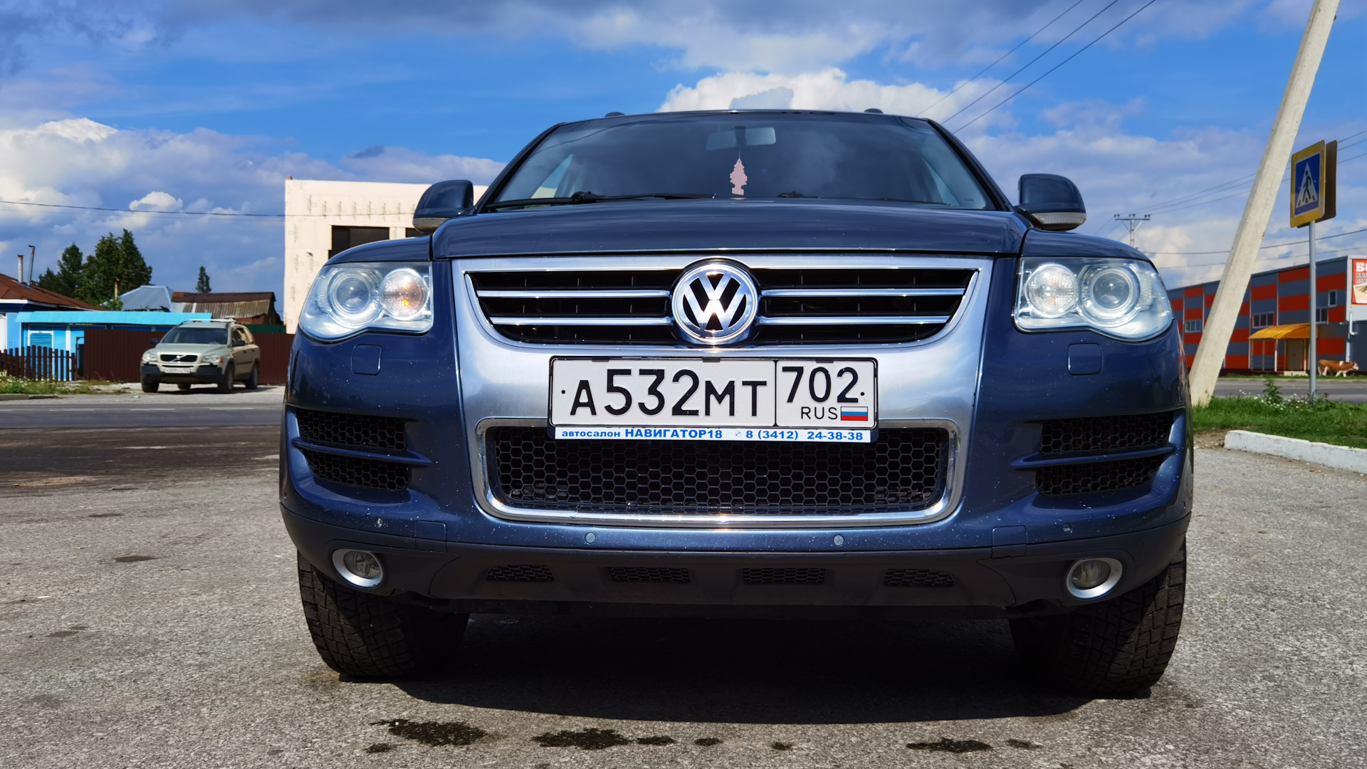 Volkswagen Touareg (1G) 2.5 дизельный 2007 | Серый тур на DRIVE2