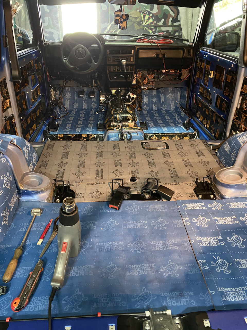 Шумоизоляция Нивы — Lada 4x4 3D, 1,7 л, 2019 года | своими руками | DRIVE2