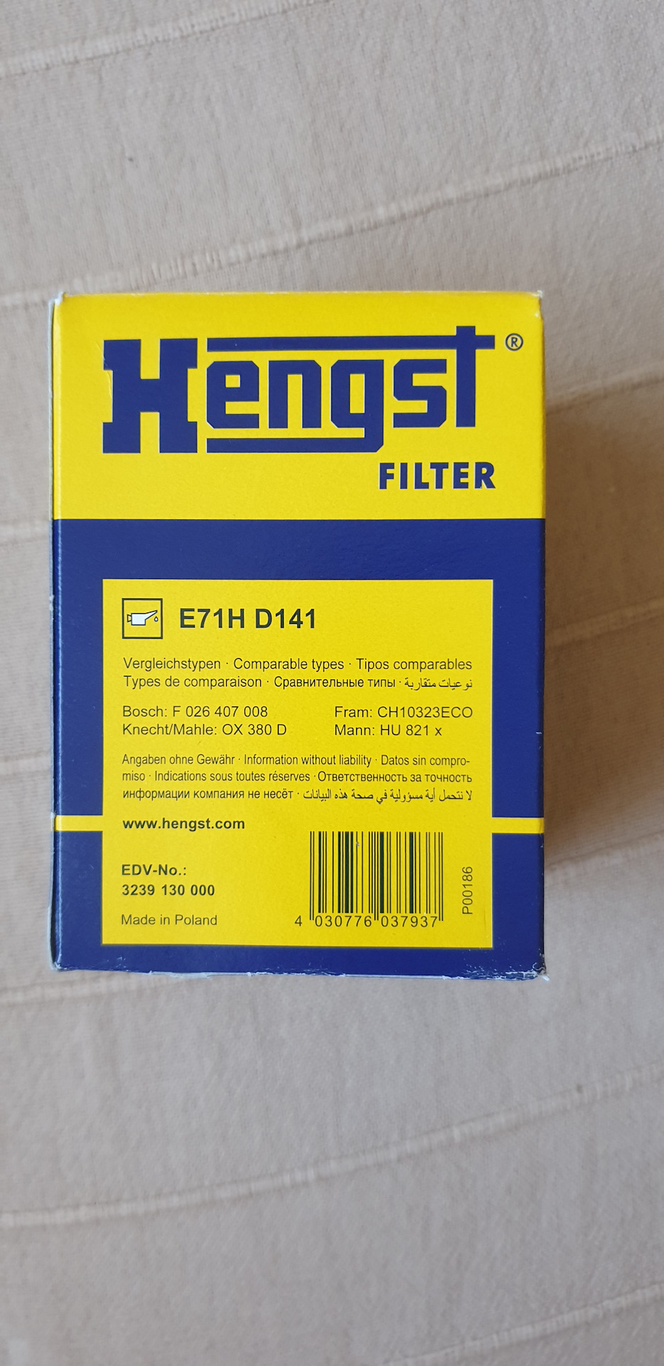 CH10323ECO Масляный фильтр FRAM | Запчасти на DRIVE2