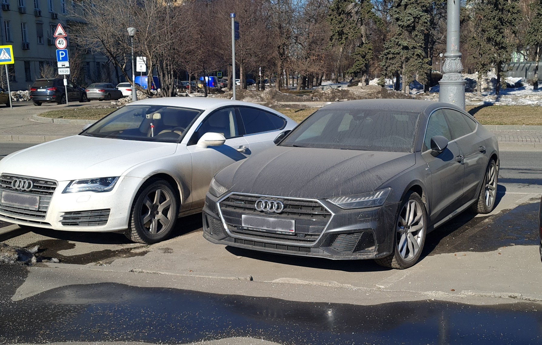 Налог на грязь — Audi A7 Sportback (2G), 2 л, 2021 года | мойка | DRIVE2