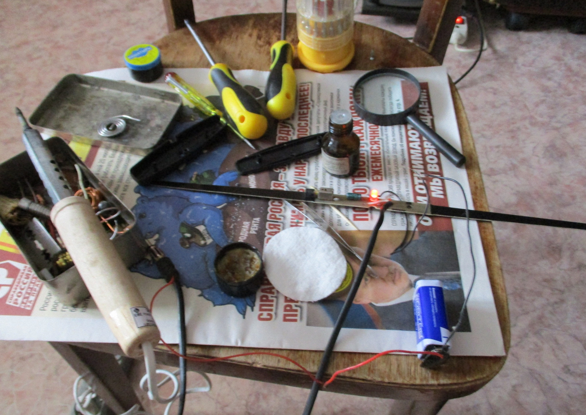 Внутрисалонная радиоантенна — Lada 21061, 1,5 л, 1996 года | своими ...