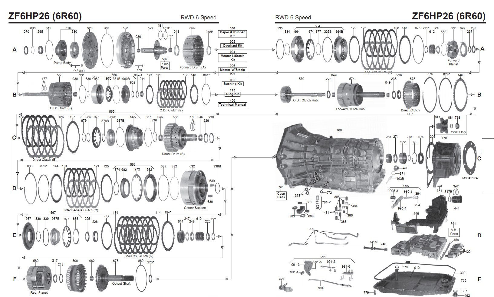 Схема гидроблока 6hp26