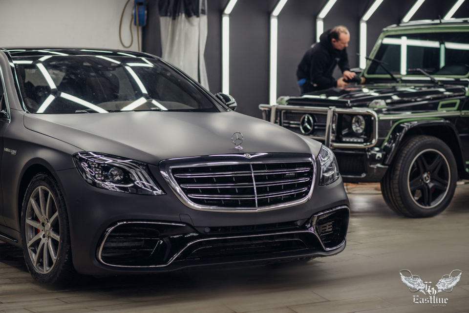 Mercedes-Benz W222 63AMG . Оклейка кузова авто винилом — Eastline ...