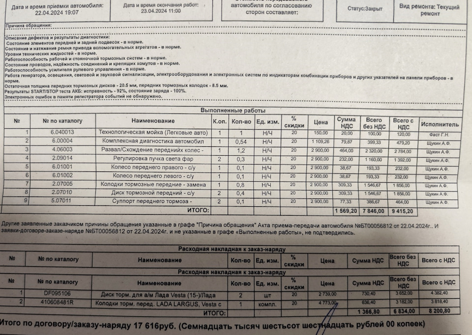 ТО-5 xray cross 1,8 механика — Lada XRAY Cross, 1,8 л, 2019 года ...