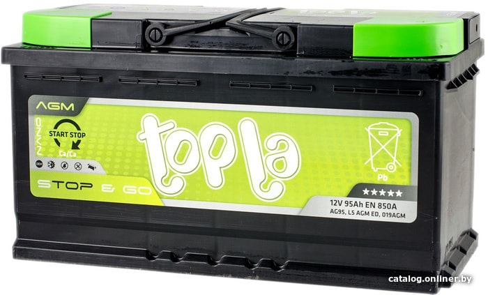 Замена аккумулятора Topla TOP AGM Stop&Go TAG95 (95 А·ч) — BMW 5 series ...