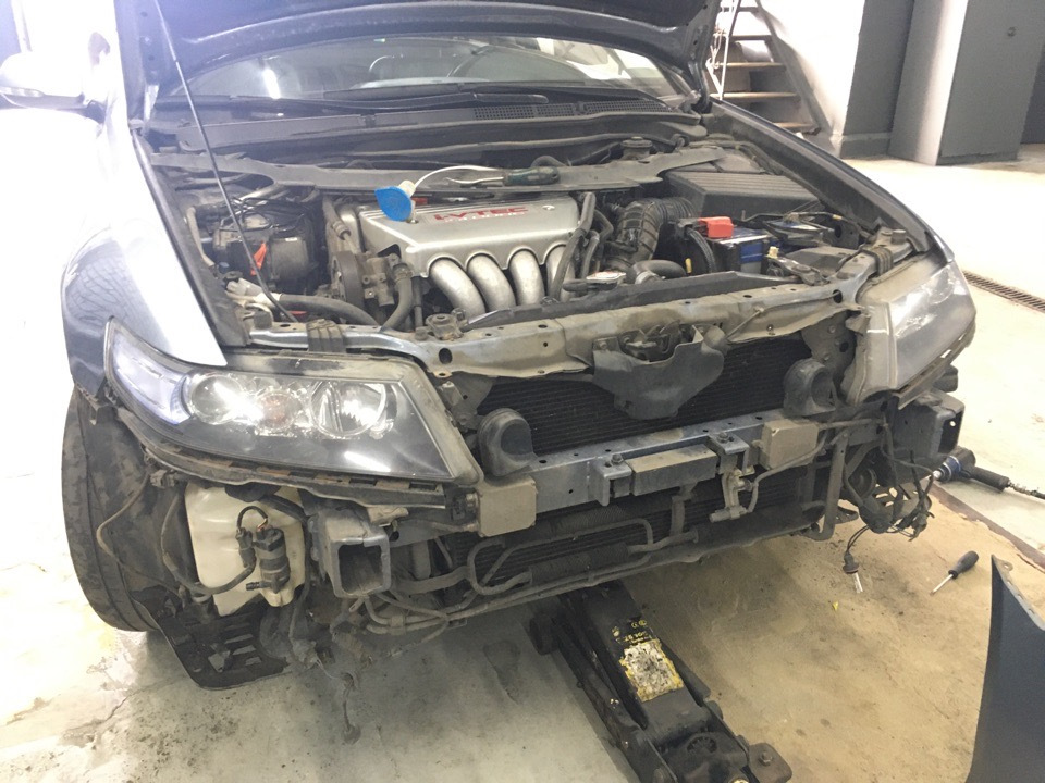 Устранение провисания бампера и не только — Honda Accord (7G), 2,4 л ...