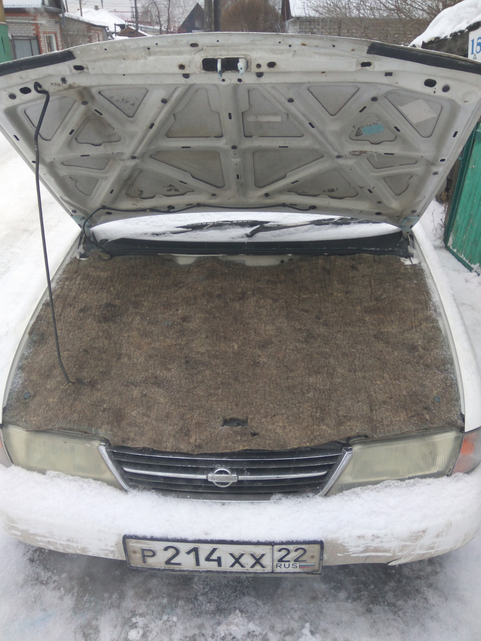 Утепление двс войлоком — Nissan Sunny (B14), 1,5 л, 1996 года | своими ...