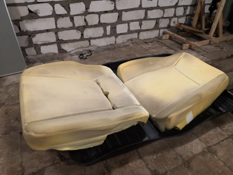 Замена пенолитья на передних сиденьях — Chevrolet Niva GLX, 1,7 л ...