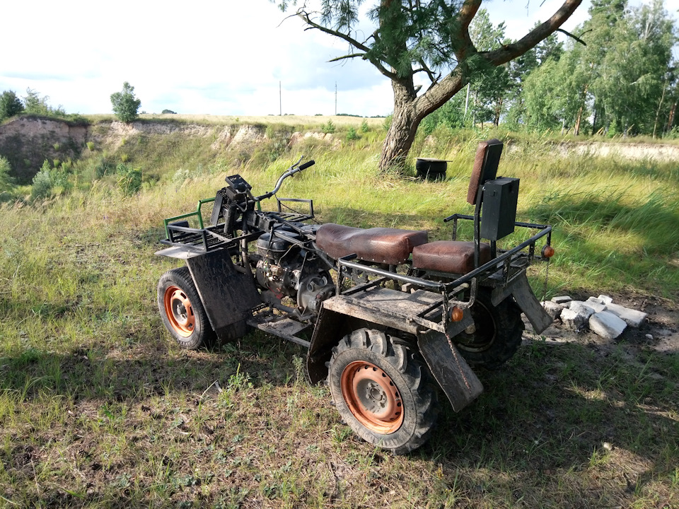 Novyj Vneshnij Vid Posle Zameny Dvigatelya I Testdrajvov Kvadrocikl S Dvigatelem Motobloka 0 5 L 2000 Goda Na Drive2