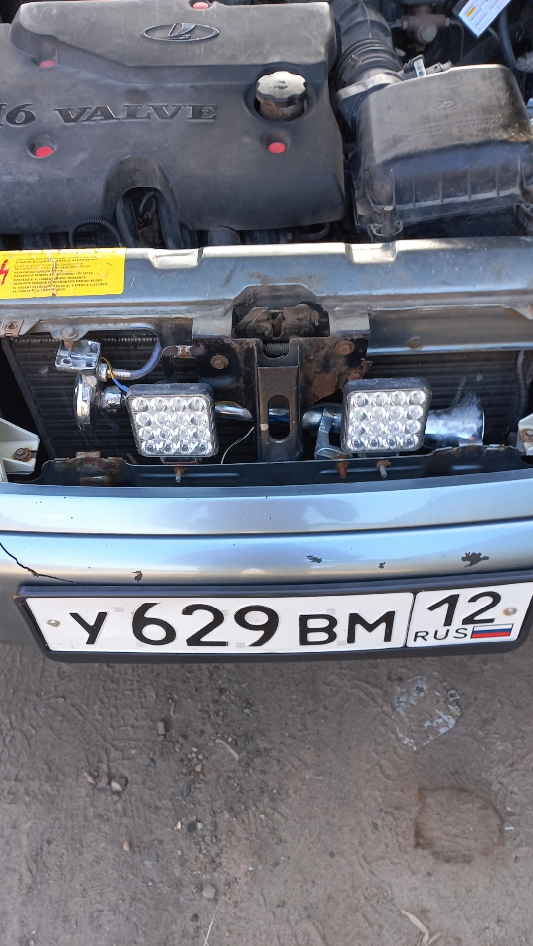 Подключение воздушного сигнала на ваз 2112 — Lada 21124, 1,6 л., 2005 ...