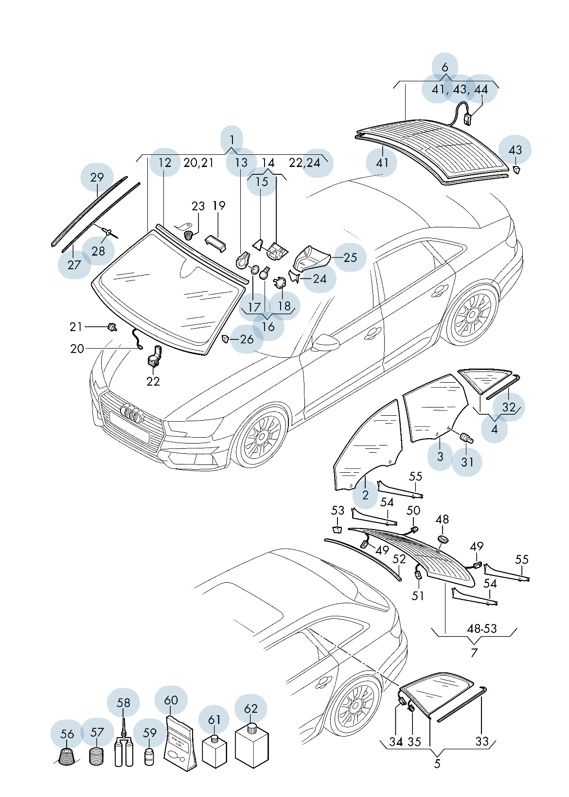 Вопрос 🙋🏼♂️ по стеклу. — Audi A4 (B9), 2 л, 2018 года расходники