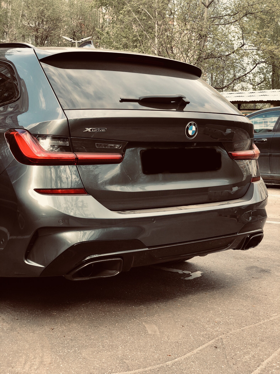 Задний диффузор 340 классика 😏 — BMW 3 series Touring (G21), 3 л, 2019 ...