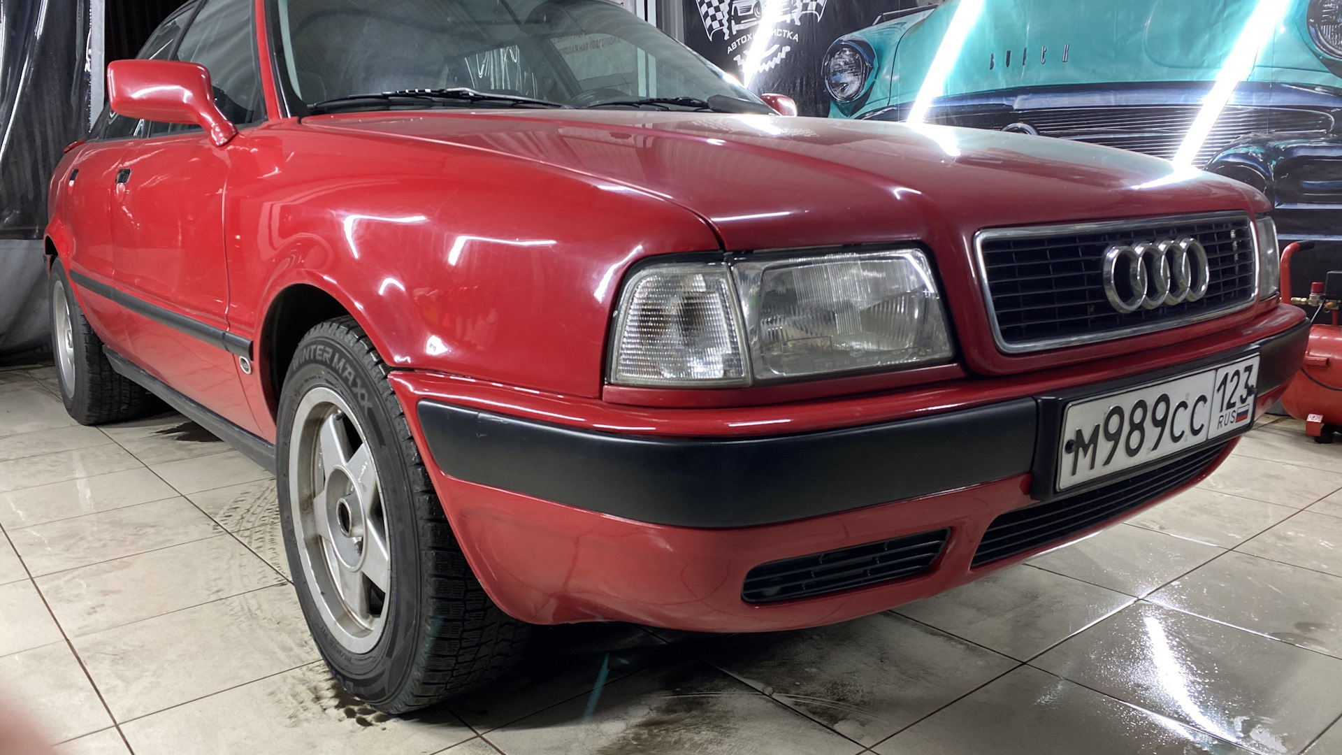 SOS шумоищоляция дна авто. — Audi 80 (B4), 2 л, 1991 года | мойка | DRIVE2