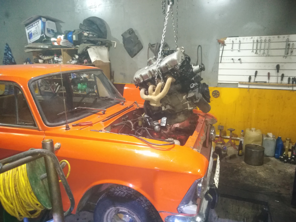 Установка движка С26NE в москвич — Москвич 412, 1,5 л, 1977 года ...