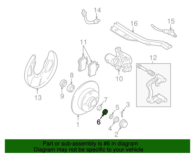 311405661 Контр-шайба заднего ступичного подшипника / VAG | Запчасти на ...