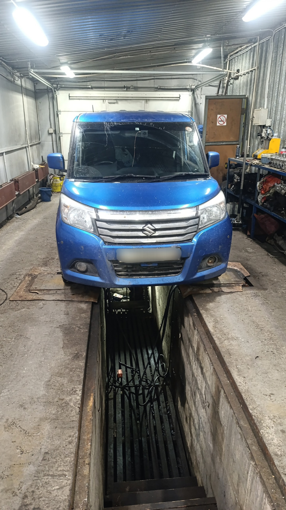 Диагностика ходовой на вибростенде. — Suzuki Solio (3G), 1,2 л, 2018 ...