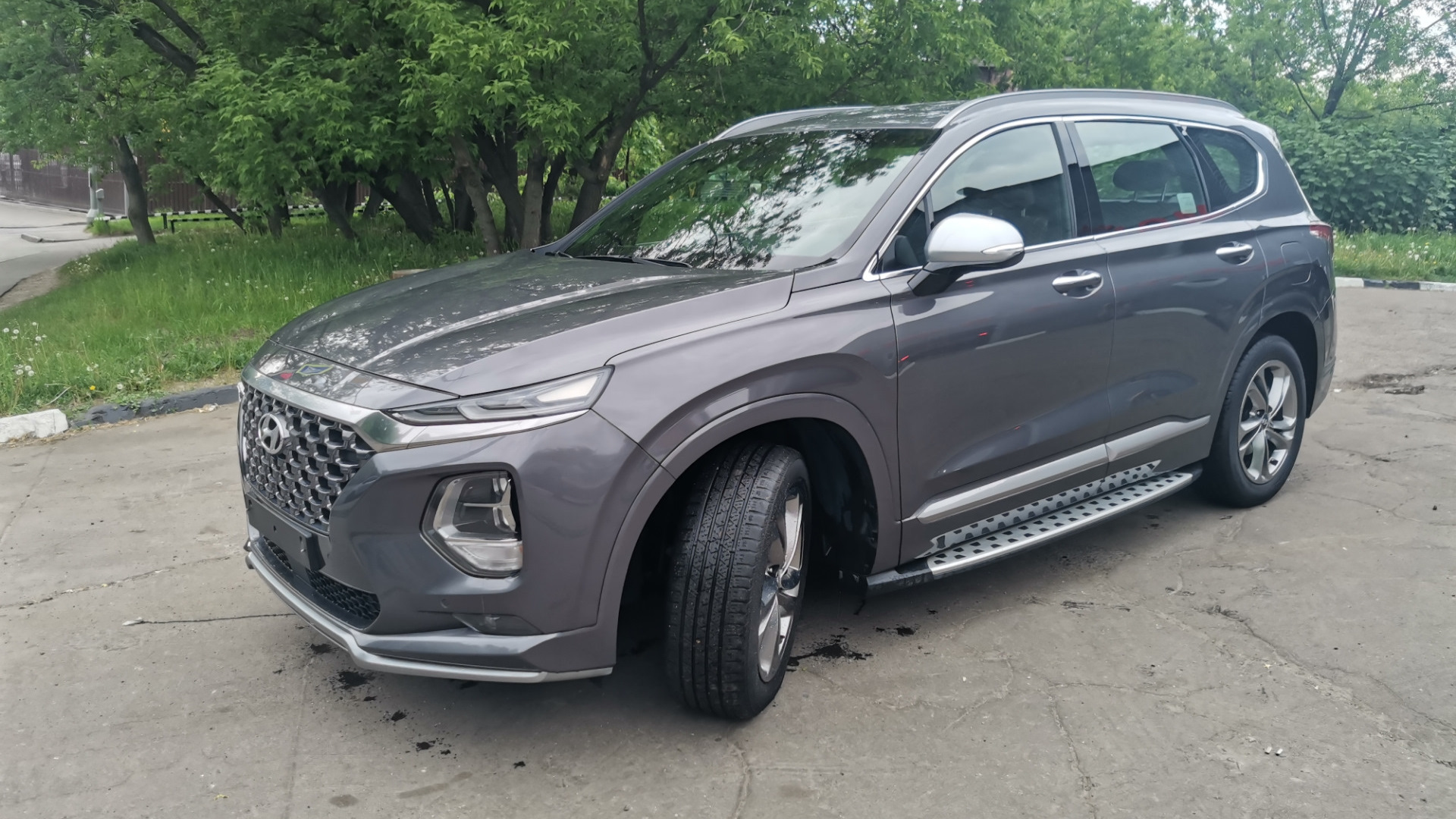 Hyundai Santa Fe (4G) 2.0 дизельный 2018 | Серый Inspiration на DRIVE2