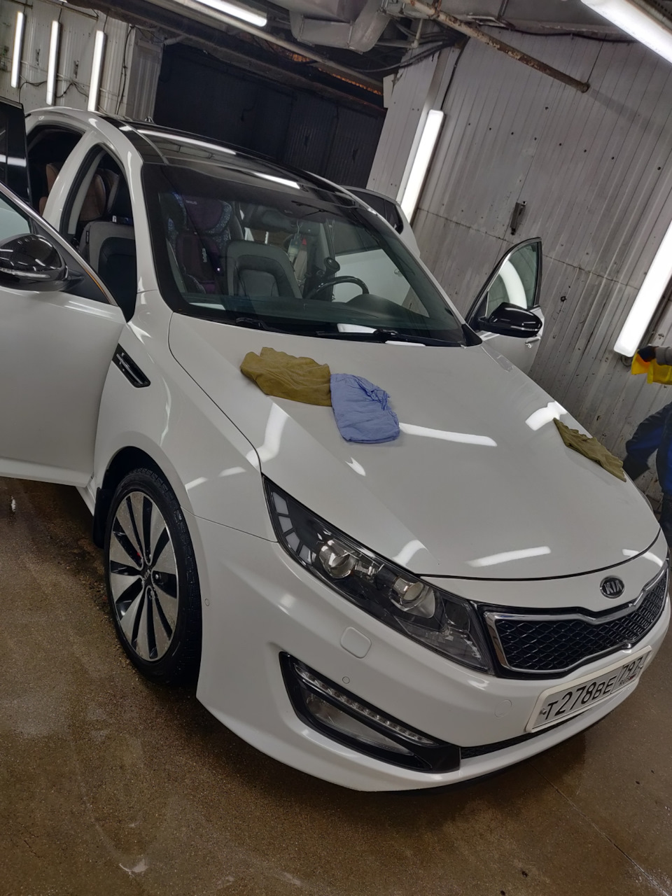 Мойка машины + полимер — KIA Optima (3G), 2,4 л, 2012 года | мойка | DRIVE2