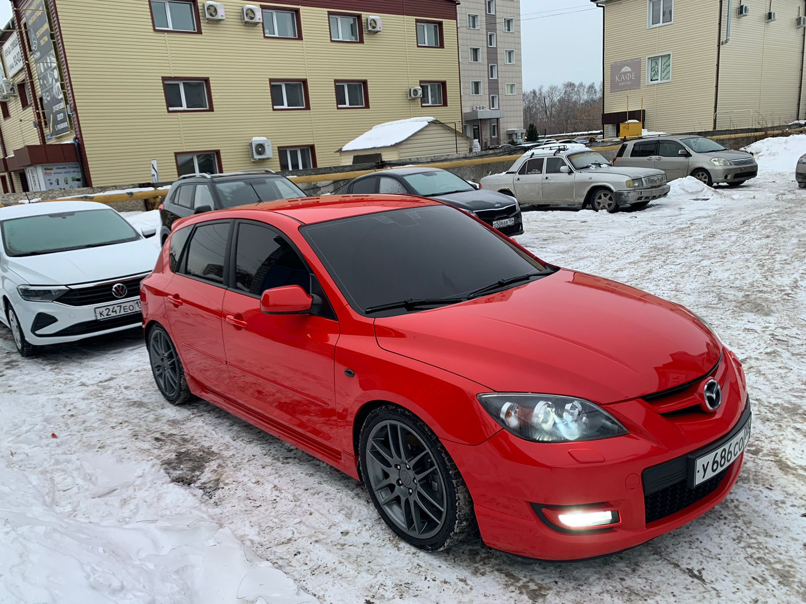 Mazda 3 MPS В закате