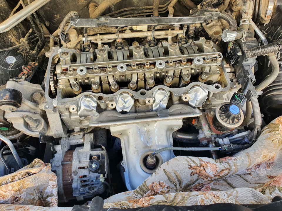 Регулировка клапанов, замена прокладки клапанной крышки — Honda Civic ...