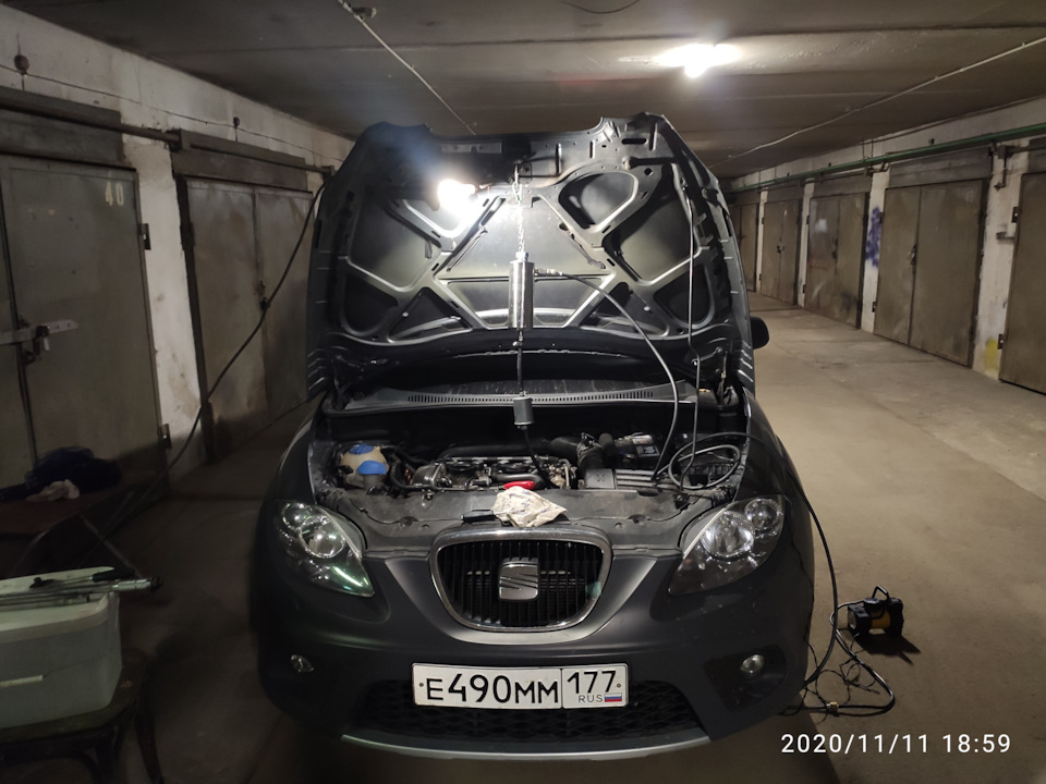 Чистка форсунок Tunap 139 + 974 — SEAT Altea Freetrack, 2 л, 2012 года ...