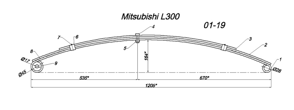 Рессора imp-ress.ru для L300 — Mitsubishi Delica (P35W)