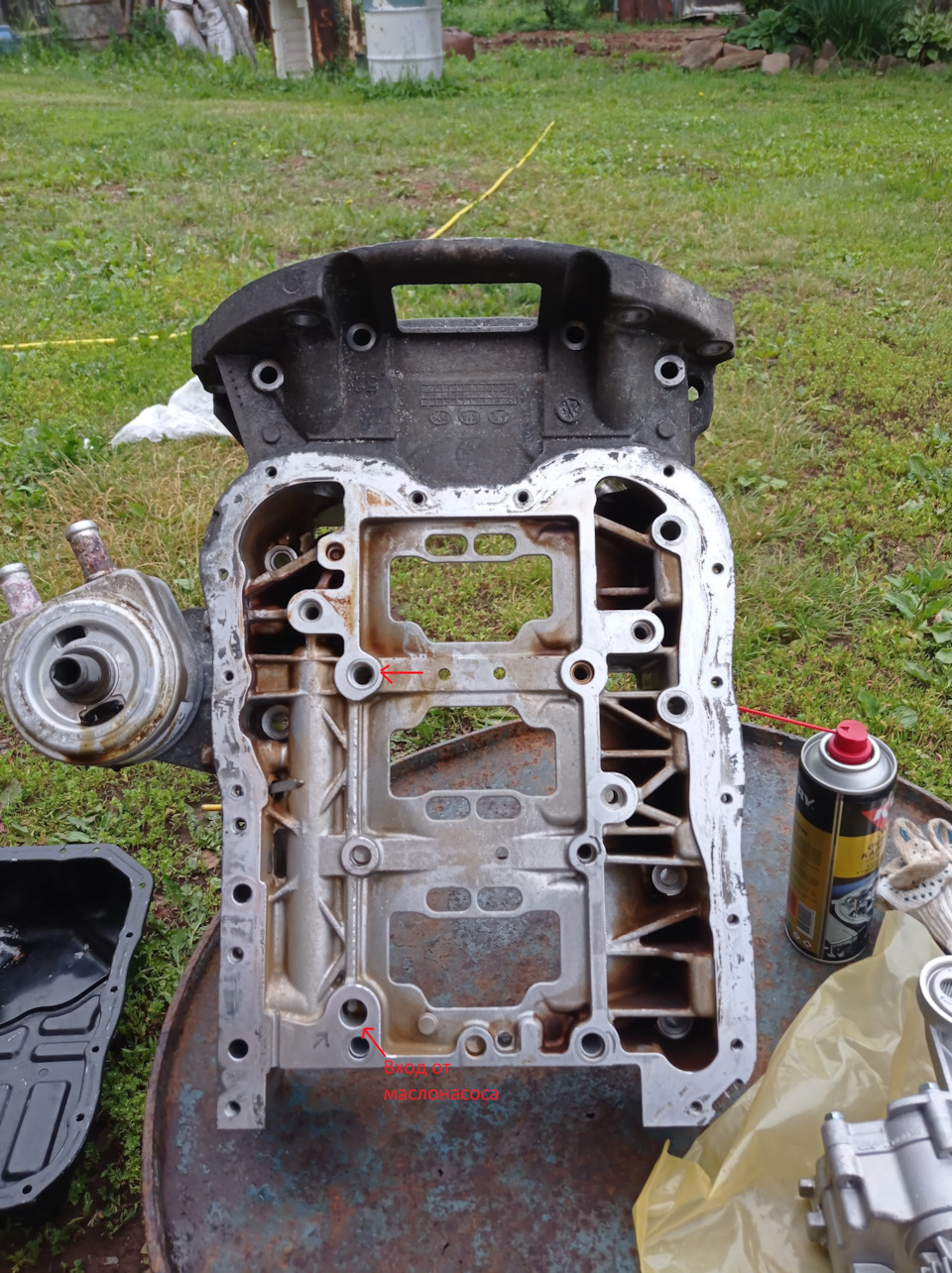 Установка масляного насоса от G4KD на G4KE — Hyundai Santa Fe (3G), 2,4 ...