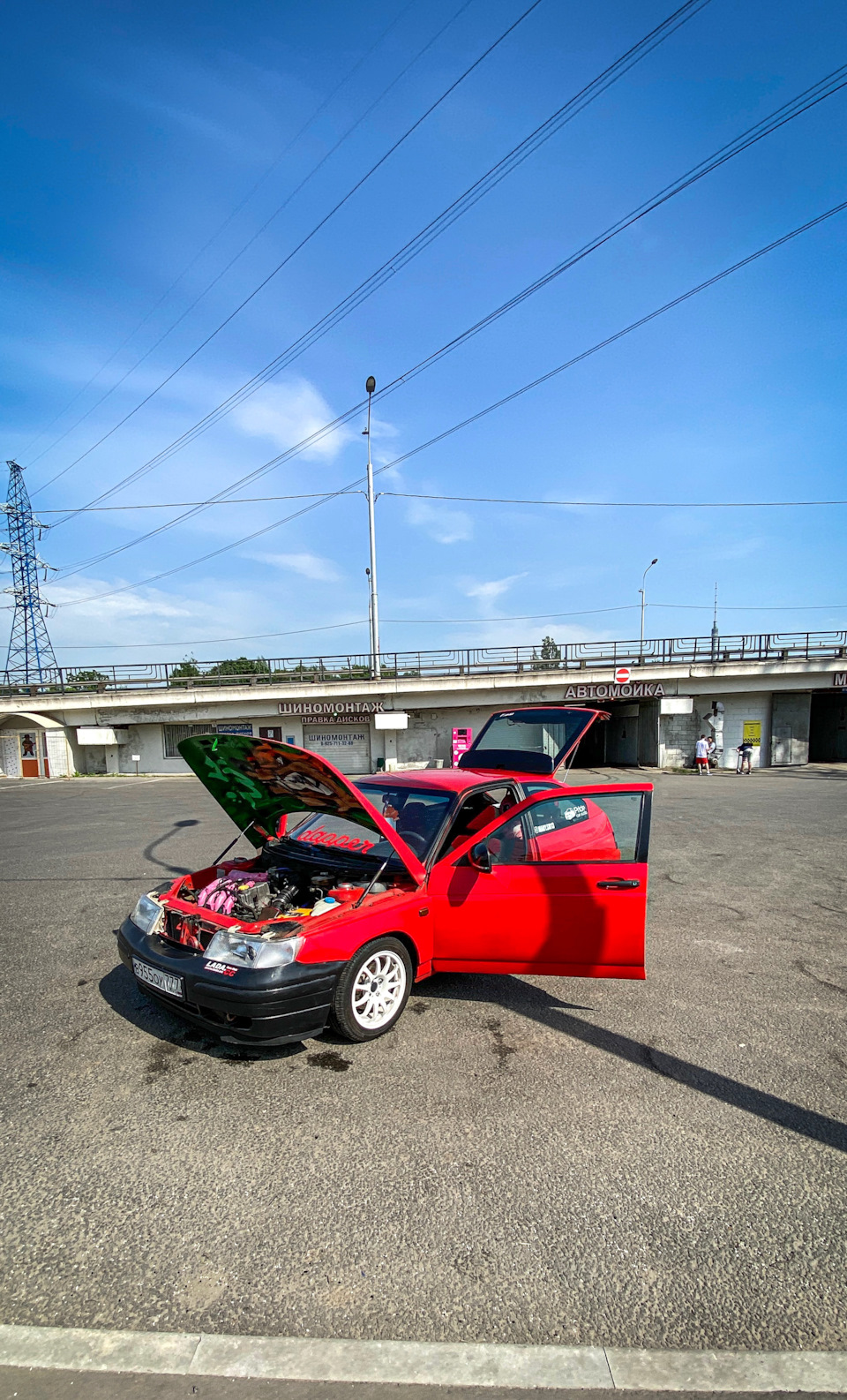 Рисунок под капот. И новые зеркала. — Lada 112 Coupe, 1,6 л, 2007 года |  тюнинг | DRIVE2