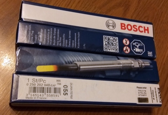 Свечи накаливания BOSCH 0250202048. | 1 100 ₽ в городе Клин | DRIVE2