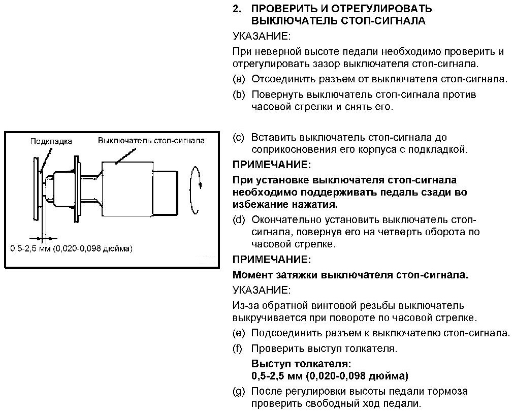 Схема датчика тормоза гранта Клинит все четрые колеса (суппорты) - решено регулировкой штока педали тормоза. 