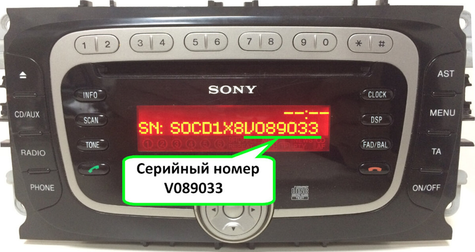 Бесплатный онлайн калькулятор кодов разблокировки магнитол FORD V серии ...