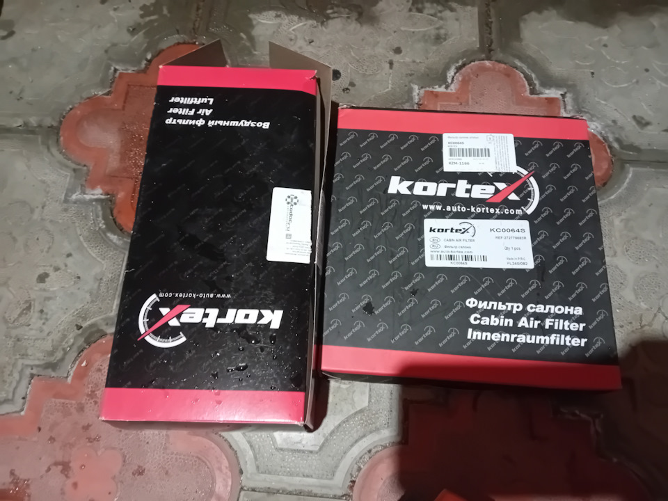 Салонный и воздушный фильтр Kortex — Renault Logan Stepway