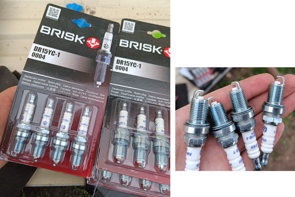 DR15YC1 Свеча зажигания ВАЗ-2112 DR15YC-1 SUPER комплект BRISK ...